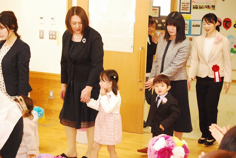 写真：幼稚部入学式の様子1