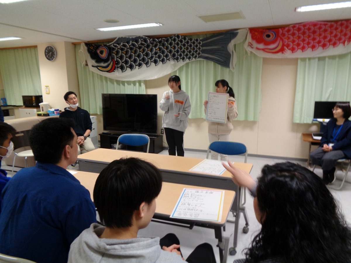 写真：寄宿舎合同歓迎会の様子1