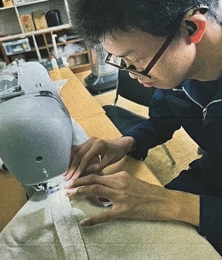 縫製作業の様子