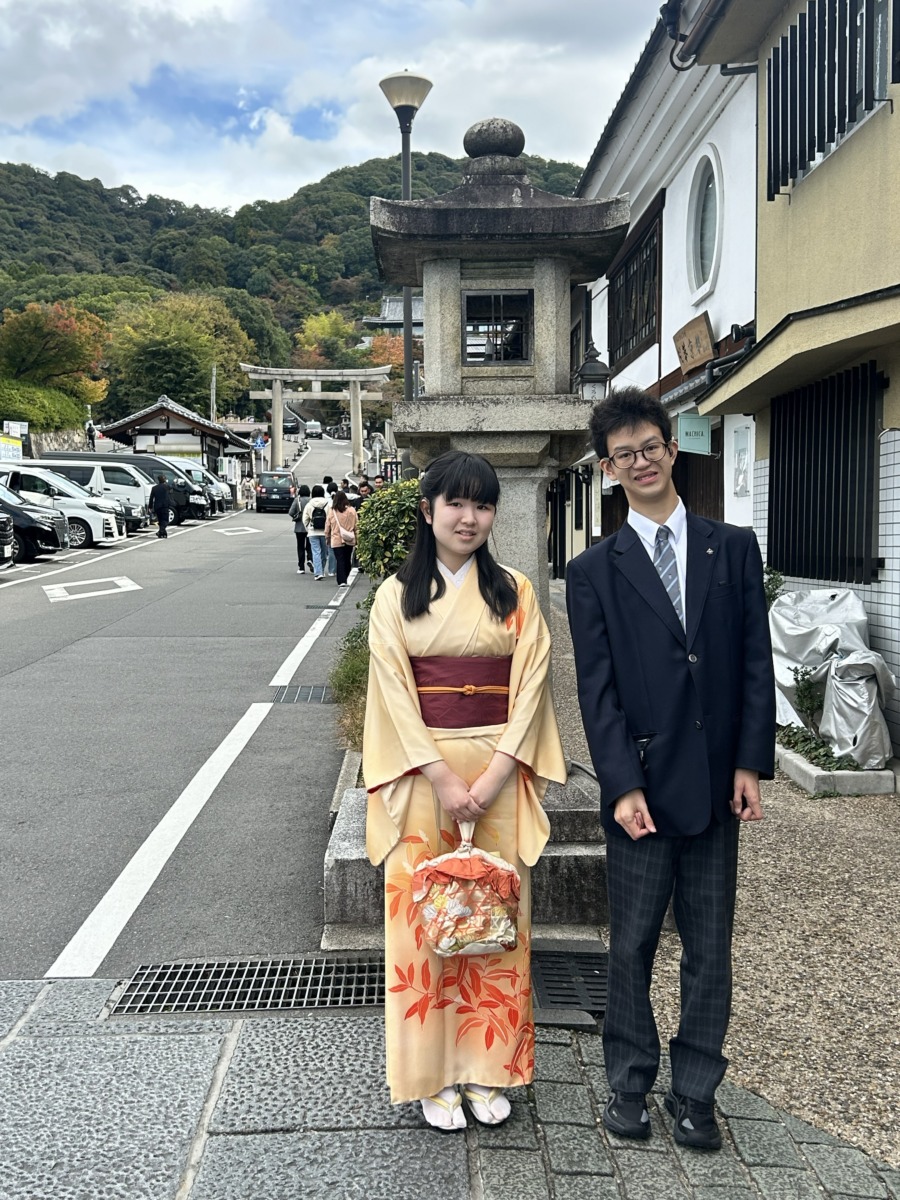 京都での記念写真