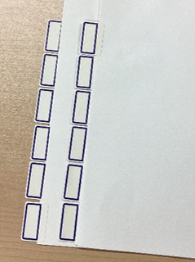 書類を綺麗にファイリングした様子です。
