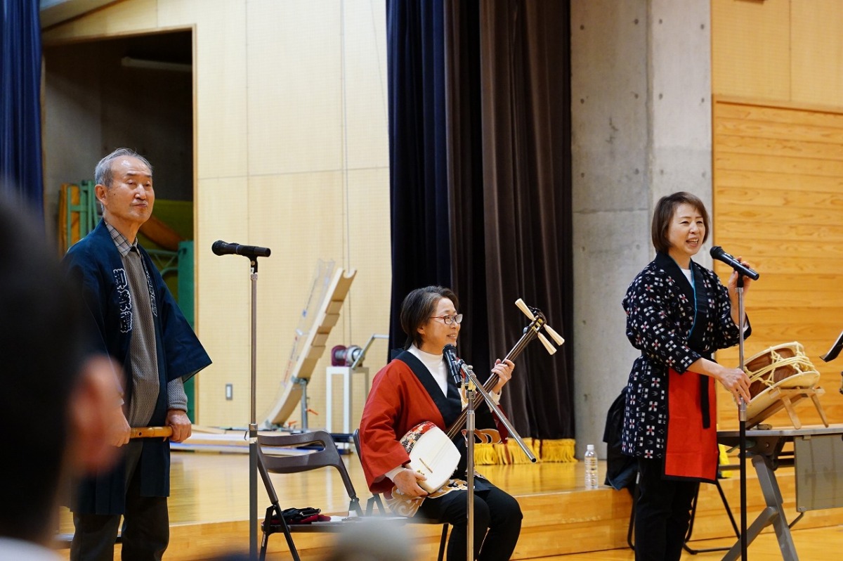 中学部 民謡教室が行われました