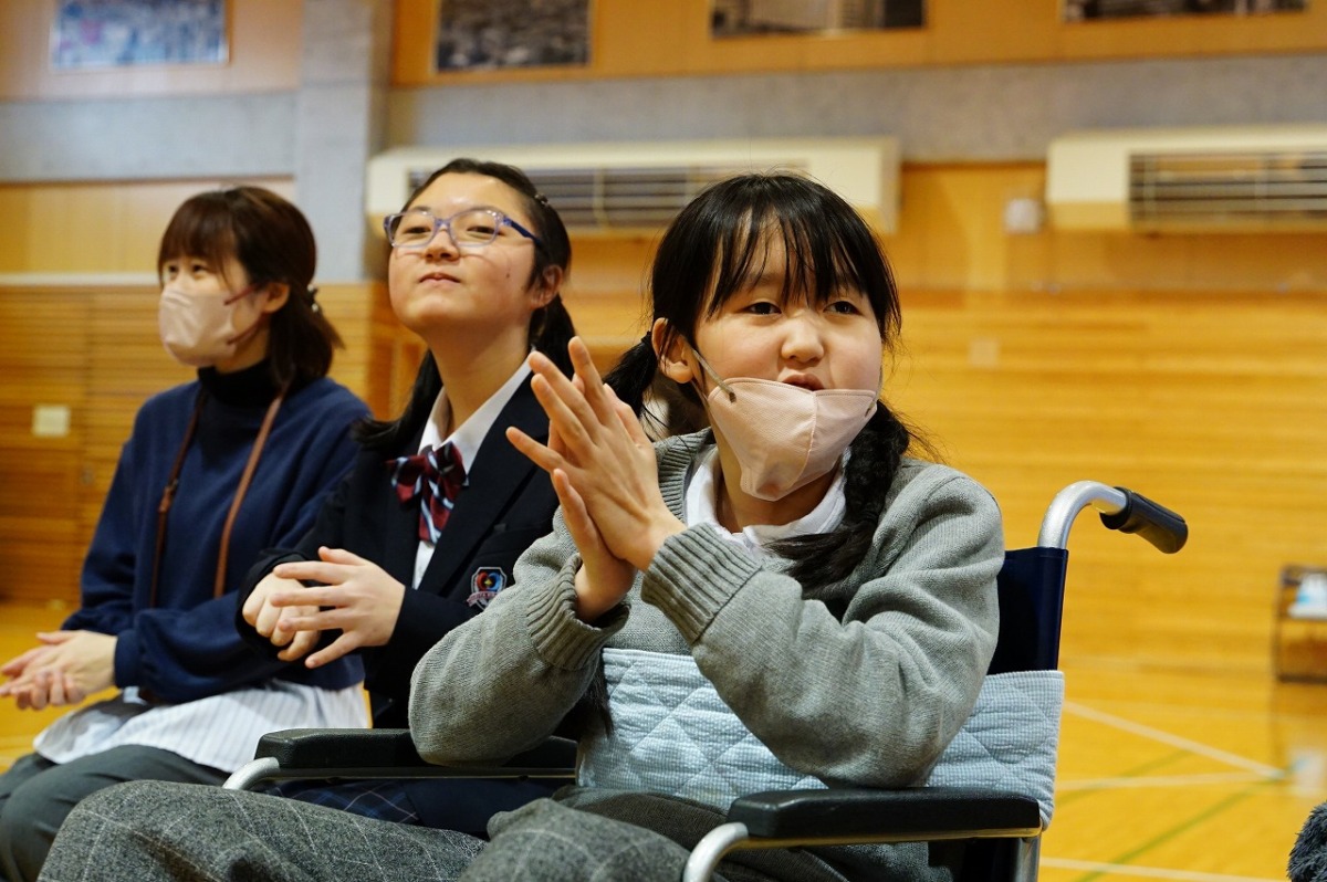 中学部 民謡教室が行われました
