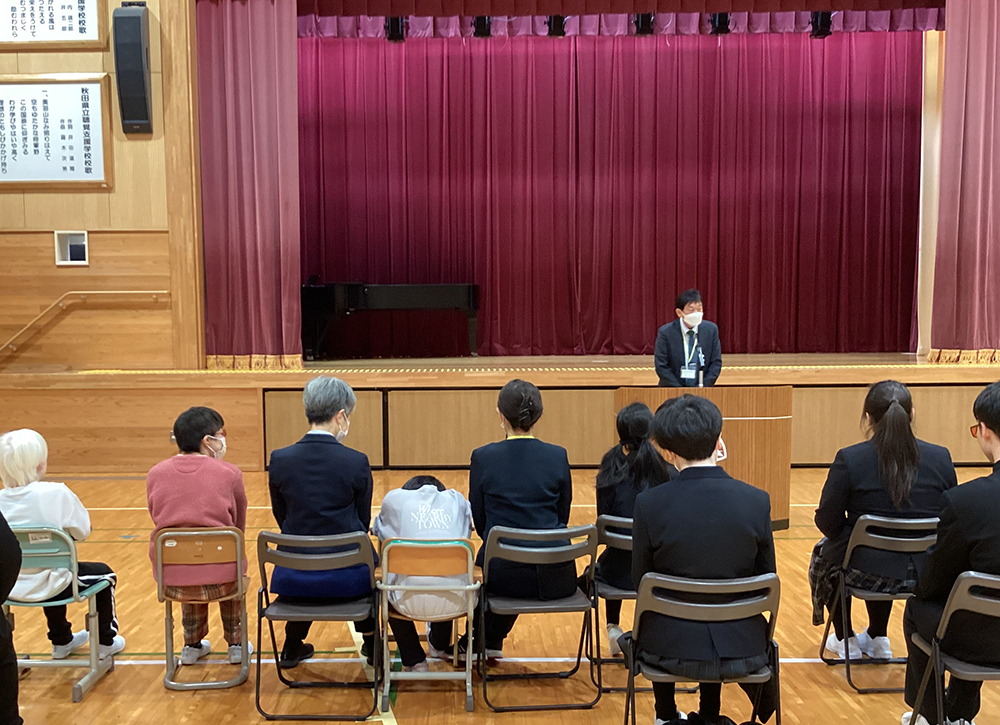 写真:第3学期始業式の様子1