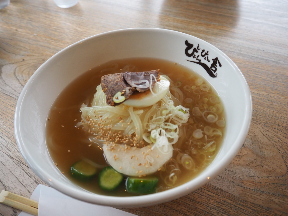 お店で食べられるような美味しい冷麺に仕上がりました(盛岡手づくり村)