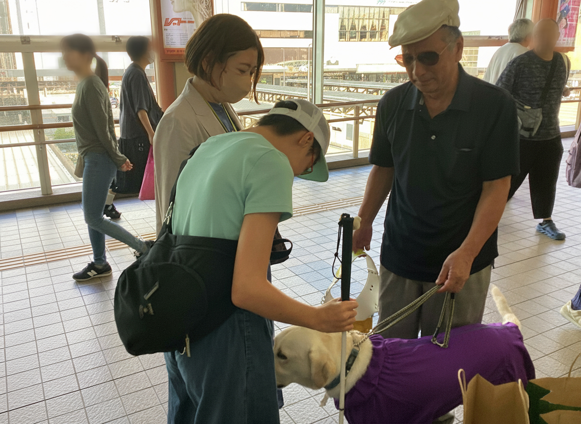 児童生徒にとっても、盲導犬と触れ合う貴重な機会となりました