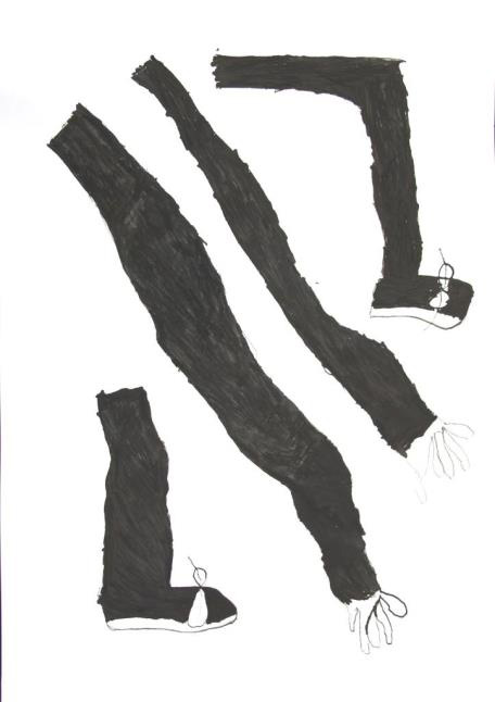 絵画「先生の手と足」
