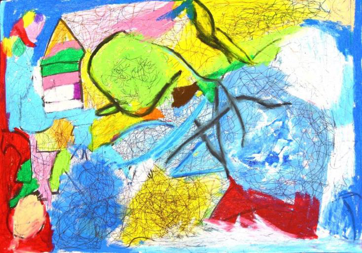 絵画「海外へつづく道」