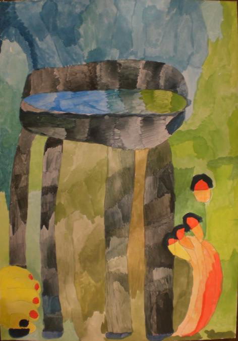 絵画「つかむ」