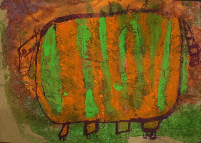 絵画「トラ」