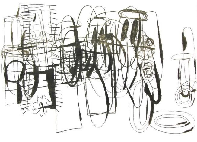 絵画「花がいっぱい」