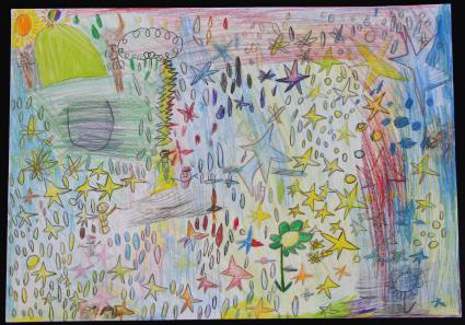 絵画「影花」