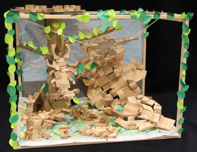 自由作品「みんなのウッドワールド」