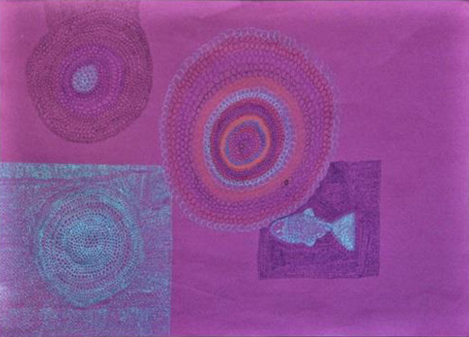 絵画「まるにまる」