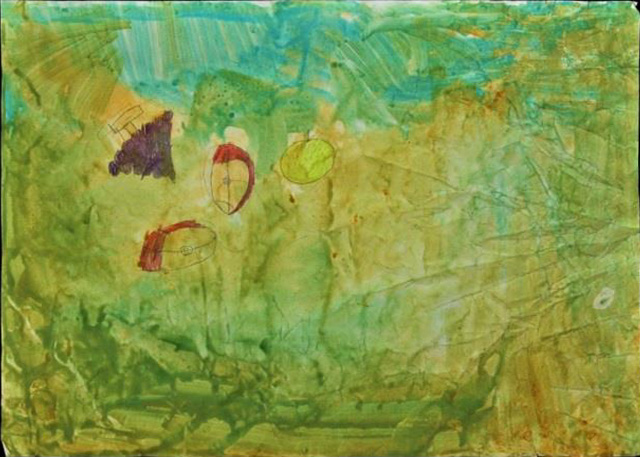 絵画「秋のくだもの」