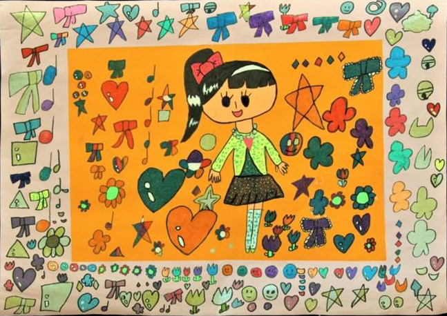 絵画「私のキラキラワールド」