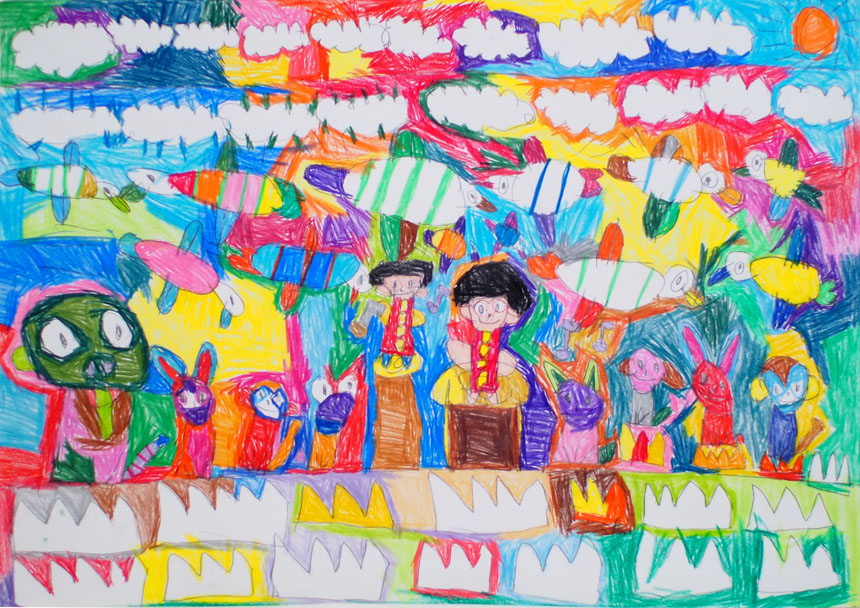 絵画「人間と動物の合唱」